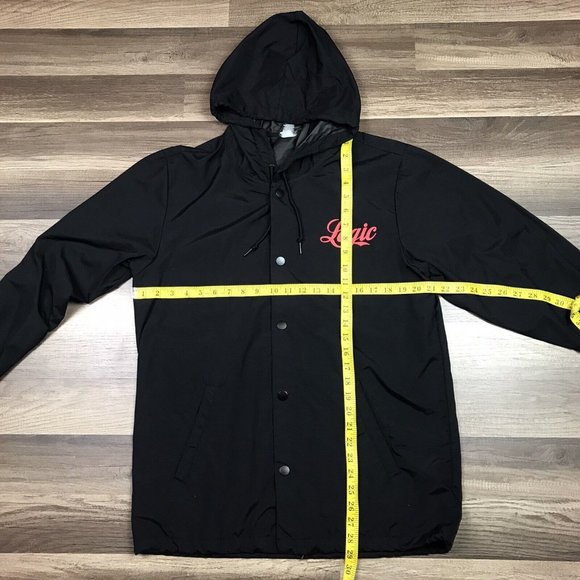 LOGIC EVERYBODY Hip Hop Tour Hooded Rain Parka Windbreaker Jacket Adult Size M - Picture 5 of 12